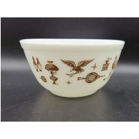 Frühe American Americana Vintage Pyrex Nesting Rührschüssel # 402 von RileyAcres