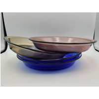 Wahl Pyrex Kobaltblau, Cranberry, Fireside Smoke Amber 9-Zoll-Tortenplatte 209 von RileyAcres
