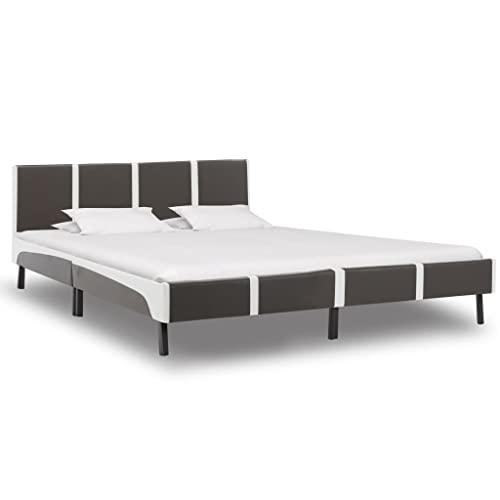 Polsterbett 180x200cm | Bettgestell Bett mit Lattenrost, King Size Bett Doppelbett Modern, Jugenzimmer Schlafzimmer, Eisenrahmen, MDF, Stahlbeine R8 von Rillbus