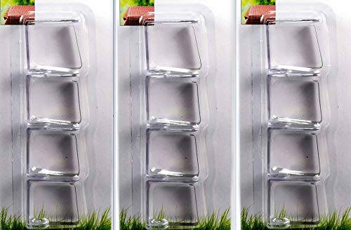 4 Stück Tischdeckenklammern Tischtuchklammern Tischdecke transparent Klammern Tischtuchklemmen Edelstahl Clips für Tischdecke Tischtuch Klammer zum Befestigen der Tischdecke Tischdeckenklemmen von RiloStore