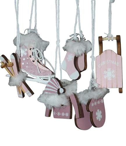 6 TLG Set Christbaumschmuck Altrosa Rose ROSA Holz Schlittschuhe Ski Schlitten OT48 Baumschmuck Nostalgie Alpen Winter Chirstbaumdeko Hänger Holzdeko … 6 TLG Set Christbaumschmuck Altrosa Rose ROSA Holz Schlittschuhe Ski Schlitten OT48 Baumschmuck Nostalgie Alpen Winter Chirstbaumdeko Hänger Holzdeko … von RiloStore