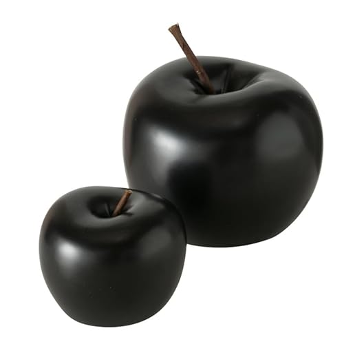 RiloStore 2 STK Deko Apfel schwarz 13cm und 8cm Steingut Dekoapfel Obst Früchte Äpfel b981 Dekoobjekt Früchte Dekoäpfel Herbstdeko Dekoration Dekoobst Weihnachtsdeko RiloStore 2 STK Deko Apfel schwarz 13cm und 8cm Steingut Dekoapfel Obst Früchte Äpfel b981 Dekoobjekt Früchte Dekoäpfel Herbstdeko Dekoration Dekoobst Weihnachtsdeko von RiloStore