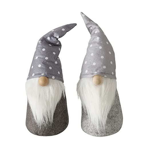 RiloStore 2er Set Weihnachtsmann XL Wichtel Tartan nr4523 Stoff Türstopper 32cm Kantensitzer schwer Grau Weiss Deko Nikolaus Wichtel Weihnachtsdeko Aufsteller Tischdeko RiloStore 2er Set Weihnachtsmann XL Wichtel Tartan nr4523 Stoff Türstopper 32cm Kantensitzer schwer Grau Weiss Deko Nikolaus Wichtel Weihnachtsdeko Aufsteller Tischdeko von RiloStore