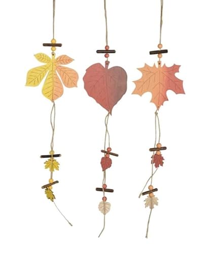 RiloStore 3 STK Herbst HÄNGER 60cm lang Holz Herbstdeko Holzblätter PSW3 rot orange braun Herbst Dekoration Eicheln Zapfen Herbstlaub Blätter Deko Halloween Raumdeko RiloStore 3 STK Herbst HÄNGER 60cm lang Holz Herbstdeko Holzblätter PSW3 rot orange braun Herbst Dekoration Eicheln Zapfen Herbstlaub Blätter Deko Halloween Raumdeko von RiloStore