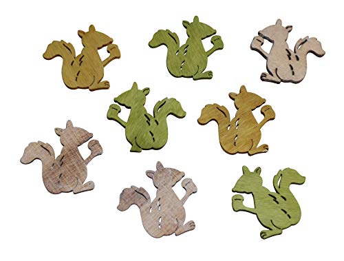 RiloStore 36 STK Eichhörnchen Holz Herbstdeko Basteln Herbst 4cm TRF Tischdeko Partydeko Igelchen braun grün beige Blumengestecke Floristik RiloStore 36 STK Eichhörnchen Holz Herbstdeko Basteln Herbst 4cm TRF Tischdeko Partydeko Igelchen braun grün beige Blumengestecke Floristik von RiloStore