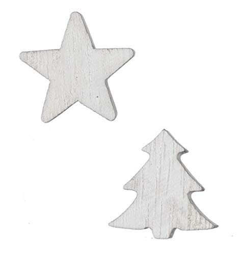 RiloStore 48 STK Holzsterne + 48 STK Holzbäume oth776 Holz Ssterne und Tannenbäume Weihnachtsdeko Tischdeko 2,5cm Basteln Weihnachten Streuteile Sternchen RiloStore 48 STK Holzsterne + 48 STK Holzbäume oth776 Holz Ssterne und Tannenbäume Weihnachtsdeko Tischdeko 2,5cm Basteln Weihnachten Streuteile Sternchen von RiloStore
