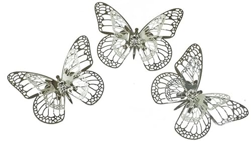 RiloStore 6 STK Schmetterling Silber Farben Metall Tischdeko Schmetterlinge 5cm Hochzeitsdek Streuteile Tischschmuck Silberhochzeit RiloStore 6 STK Schmetterling Silber Farben Metall Tischdeko Schmetterlinge 5cm Hochzeitsdek Streuteile Tischschmuck Silberhochzeit von RiloStore