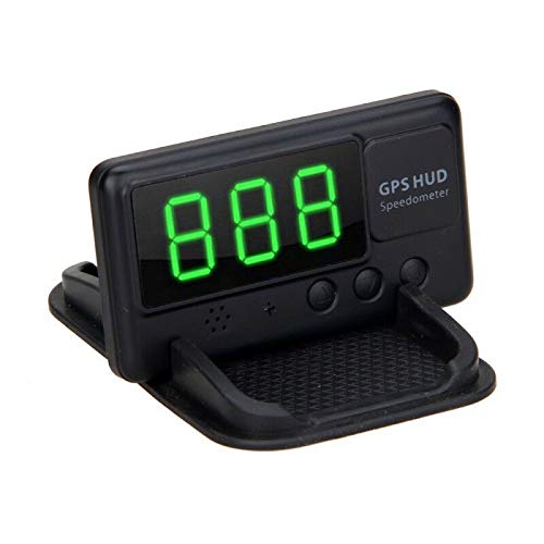 Affichage HUD de voiture, Riloer Auto Universal Head Up Display GPS Digitaler Tachometer für PKW LKW mit Übergeschwindigkeitswarnung Ermüdungsalarm Fahrgeschwindigkeit MPH KM/H 2 Anzeigemodell von Riloer