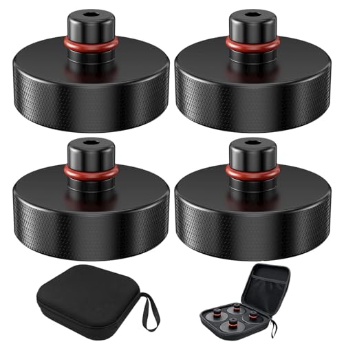 Riloventa Wagenheber Gummiauflage, für Tesla Model Y/3/X/S Accessories, Lifting Pad Adapter für Tesla-Wagenheber Zubehör, Pads Kit(4Pcs), für Die Schutz von den Kfz Vor Kratzern von Riloventa