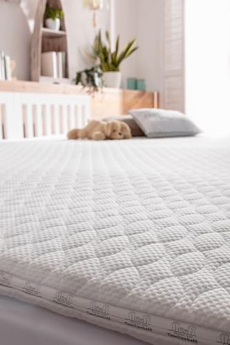 Topper - 240 x 200 cm für Familienbett | XXL Topper | Familienbetttopper | 270cm Breite | Matratzenauflage von Rima