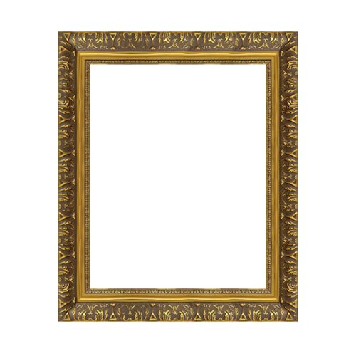 Rimbol Antiker Massivholz-Bilderrahmen mit Passepartout, handgraviert, wunderschöne Wandkunst für luxuriöse Heimdekoration, Vintage-Galerie-Display, Gemälde in Museumsqualität und Leinwandrahmen, 20,3 Rimbol Antiker Massivholz-Bilderrahmen mit Passepartout, handgraviert, wunderschöne Wandkunst für luxuriöse Heimdekoration, Vintage-Galerie-Display, Gemälde in Museumsqualität und Leinwandrahmen, 20,3 von Rimbol