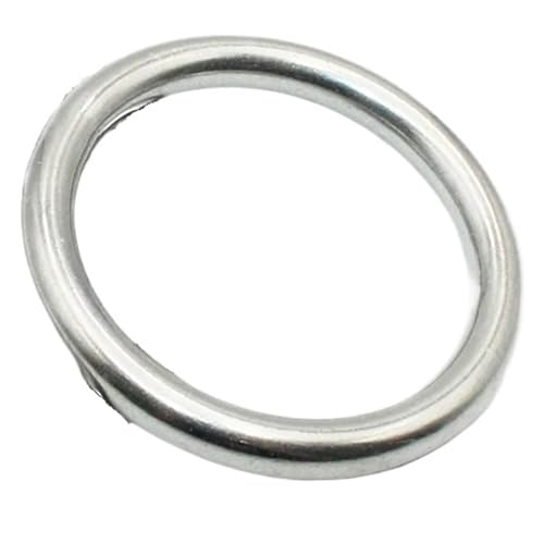 1/2 stücke 304 Edelstahl Runde Ringe Anti Korrosion Rost Glatte Solide O Ring for Angeln Yoga Hängen Heavy Duty Geschweißte Starke Oring(WF3x 50(2pcs)) von Rimmean