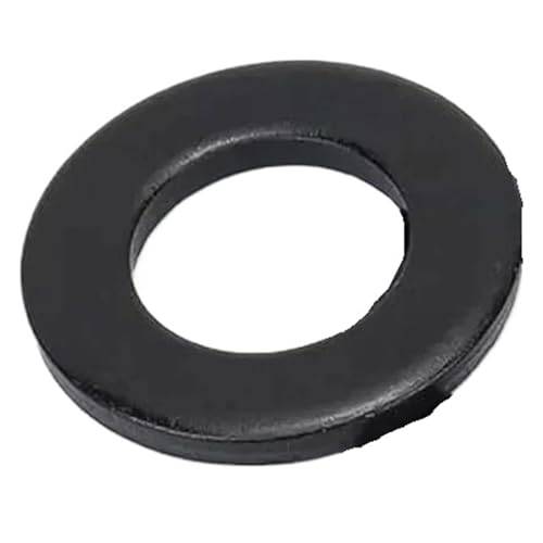1-100 Stück Klasse 8.8 Schwarzer Kohlenstoffstahl Flache Unterlegscheibe M2-M45 Einfache Dichtung Pad Ring Spacer Shim(M2x5x0.3 x100pcs) von Rimmean