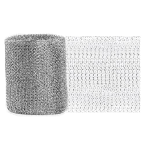 1 stück 3/6/9/10/12/15 M Kaninchendraht Nagetierschutz Edelstahlgitter Gartennetz for Lochfüller Schützen von Sämlingen(12.7cm x 9m) von Rimmean