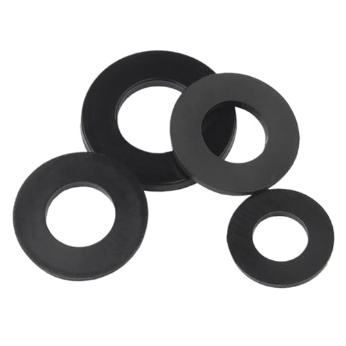 10-200 Stücke M2-M24 Kunststoff Nylon Flache Unterlegscheibe Flugzeug Spacer Isolierung Dichtung Ring 0,5-3mm(M3x6x0.5 x200pcs) von Rimmean