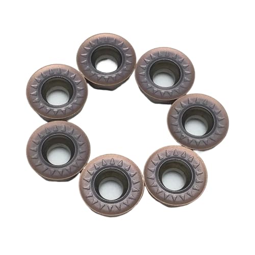10 stücke Hartmetall RPMT1204MOE JS VP15TF RPMT10T3MOE Metall CNC Teile Drehmaschine Werkzeug Fräser(RPMT10T3MOE VP15TF) von Rimmean