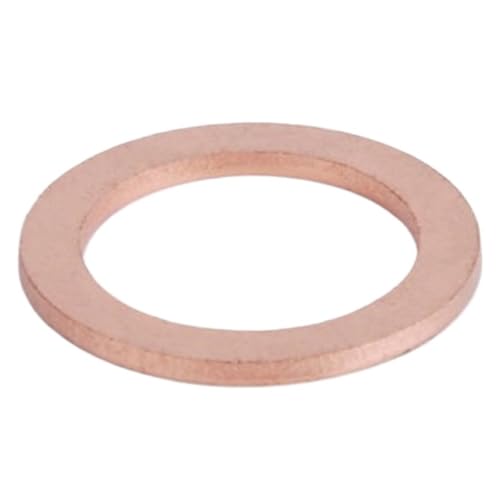10 stücke M6-M20 Dicke 2mm Solide Kupfer Scheibe Shim Flache Ring Dichtung Ringe Dichtung Unterlegscheiben(M12X22x2mm 10PCS) von Rimmean