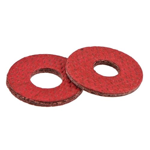 100 stücke Isolierende Faser Flache Scheiben Rote Dichtung M2-M8(M8x16x1) von Rimmean