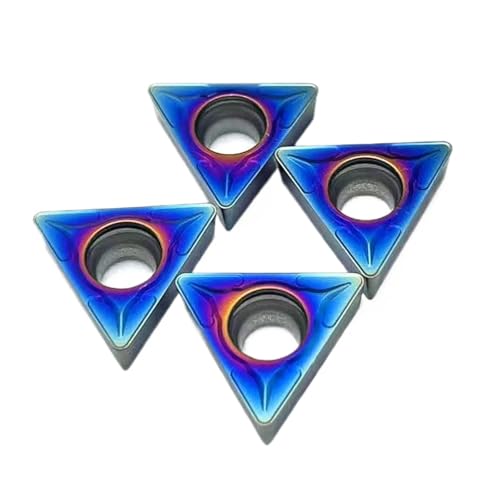 10PCS Nano Blau TCMT16T304 TCMT16T308 KT7030 Hartmetall Einsatz Drehmaschine Maschine Werkzeuge(TCMT 16T308 KT7030) von Rimmean