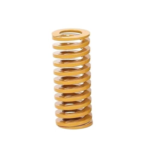 1PC Die Frühling Spirale Stanzen Druck Kompression Spule Form Frühling Drucker Teile OD 20mm ID 10mm L 60-100mm(20x10x65mm,Yellow) von Rimmean