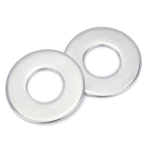 2–50 Stück A2-70 304 Edelstahl Große Größe Übergröße Große Breitere Unterlegscheibe M2.5-M16 Einfache Dichtung(50Pcs M2.5) von Rimmean