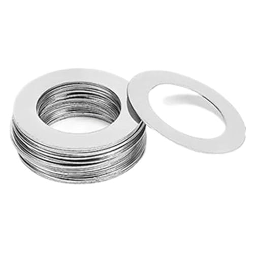 20–100 Stück 0,1–1 mm M8-M15 304 Edelstahl Shim Dichtung Ultradünne einfache flache Unterlegscheibe(M10x20xThick 20pcs,Thick 0.1mm) von Rimmean