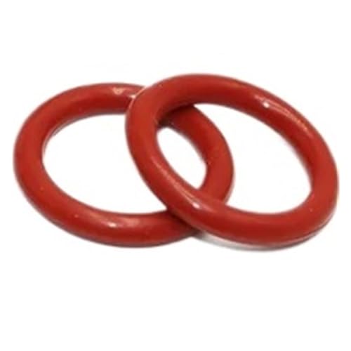 20 stücke O-ring Dicht Scheibe Silikon Dichtung Silica Gel CS 2-3,1mm Rot(OD 14mm CS 2mm) von Rimmean