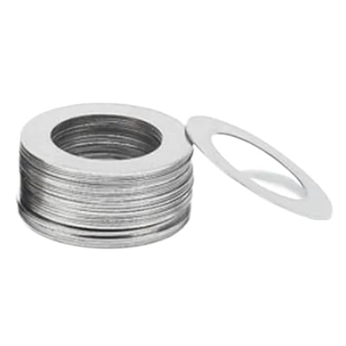 50/100 STÜCKE M3 M4 M5 Edelstahl-Unterlegscheibe Ultradünne Dichtung Ultradünne Shim 0,1-1 mm(M5x8x0.3 100pcs) von Rimmean