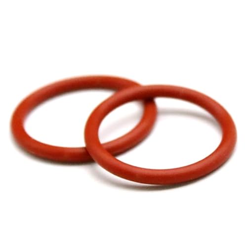 50–200 Stück CS 1/1,5/2/2,4/3 mm Außendurchmesser 4–17 mm Lebensmittelqualität Rot Silikon O-Ring Ring Unterlegscheibe Dichtungen Wasserdicht(OD 5mm(200pcs),1.5mm) von Rimmean