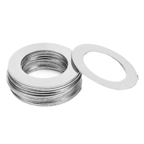 50 Stück M6 M7 M8 Edelstahl-Unterlegscheibe, ultradünne Dichtung, ultradünne Shim-Dicke 0,1 0,2 0,3 0,5 1 mm(6x9x0.2) von Rimmean