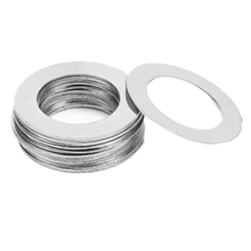 50 Stück M6 M7 M8 Edelstahl-Unterlegscheibe Ultradünne Dichtung Ultradünne Shim Dicke 0,1-1 mm(6x12x1 50pcs) von Rimmean
