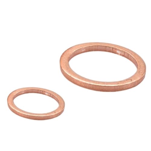 5Pcs Solide Reinem Kupfer Öl Stecker Washer M5-M24 O-ring Dichtung Kupfer Öl Stecker Spacer(M8x12x1) von Rimmean