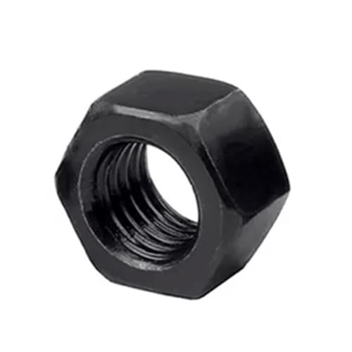 Rimmean 1/2/5/10/25/50 Stück Schwarze Sechskantmuttern M2 M2.5 M3 M4 M5 M6 M8 M10 M12 M14 M16 M18 M20 M22 M24 M27 M30 M36 Muttern aus Kohlenstoffstahl der Güteklasse 8.8(M20-(2PCS)) von Rimmean