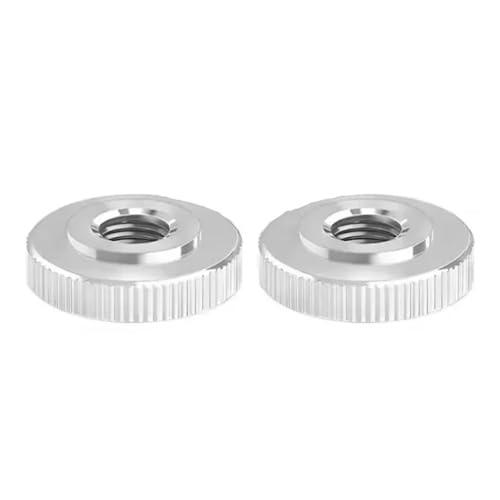 Rimmean 2/5/10 stücke 304 Edelstahl Rändelmutter Hand Festziehen Mutter M2-M12(M2 (10Pcs)) von Rimmean