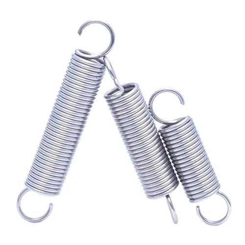 Zugfeder mit offenem Haken, Drahtdurchmesser 0,3 mm, Zugfeder, Außendurchmesser 3 mm, 10 Stück(45mm) von Rimmean