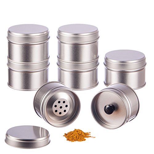 12er Pack kleine Gewürzdosen stapelbar mit extra Aromadeckel inkl. 12 Etiketten + 2 Streueinsätze | Höhe: je ca. 4,5 cm, Ø je ca. 6,4 cm | Dosen Material: Weißblech | BPA-frei und lebensmittelecht 12er Pack kleine Gewürzdosen stapelbar mit extra Aromadeckel inkl. 12 Etiketten + 2 Streueinsätze | Höhe: je ca. 4,5 cm, Ø je ca. 6,4 cm | Dosen Material: Weißblech | BPA-frei und lebensmittelecht von Rimoco