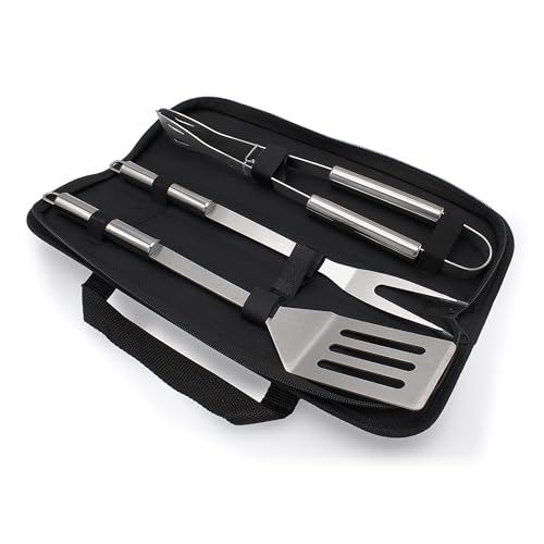 Rin & Rut Grillbesteck Set – 3-teiliges Camping Besteckset aus Edelstahl mit Zange, Gabel & Wender | Inkl. Tragetasche | Robustes Grillbesteck für BBQ, Garten & Outdoor Rin & Rut Grillbesteck Set – 3-teiliges Camping Besteckset aus Edelstahl mit Zange, Gabel & Wender | Inkl. Tragetasche | Robustes Grillbesteck für BBQ, Garten & Outdoor von Rin & Rut