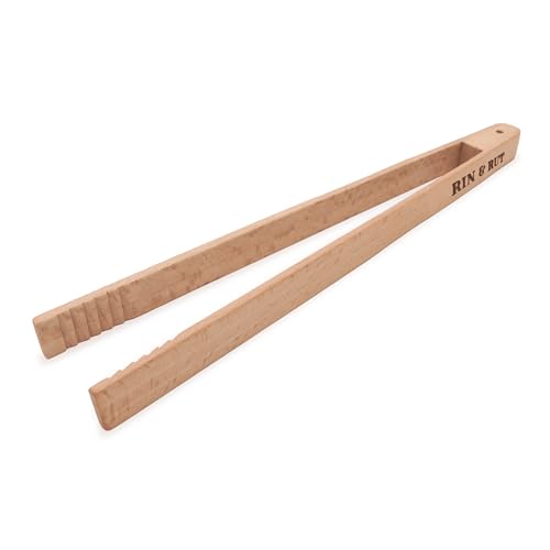 Rin & Rut Grillzange lang aus Buchenholz – 30 cm Holz Grillzange mit Kerben für festen Halt – Nachhaltiges Grill Zubehör mit Aufhängebohrung Rin & Rut Grillzange lang aus Buchenholz – 30 cm Holz Grillzange mit Kerben für festen Halt – Nachhaltiges Grill Zubehör mit Aufhängebohrung von Rin & Rut