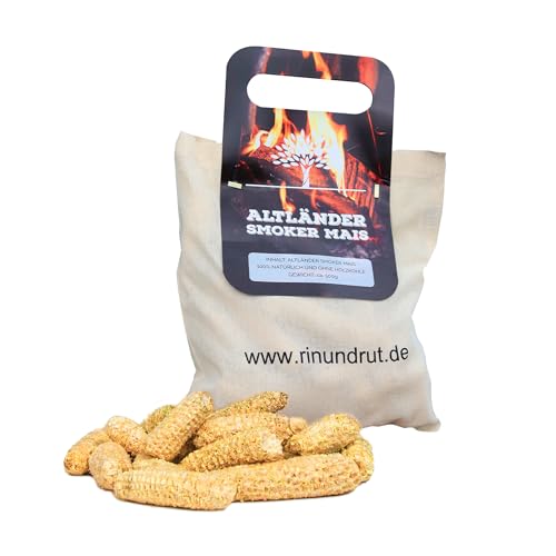 Rin & Rut Smoker Mais | 500g BBQ Grillmais im Jutebeutel | Natürliches Grillanzündmaterial für Smoker & Holzkohlegrill | Schnell grillbereit, ohne Funkenflug & mit wenig Rauch. Rin & Rut Smoker Mais | 500g BBQ Grillmais im Jutebeutel | Natürliches Grillanzündmaterial für Smoker & Holzkohlegrill | Schnell grillbereit, ohne Funkenflug & mit wenig Rauch. von Rin & Rut
