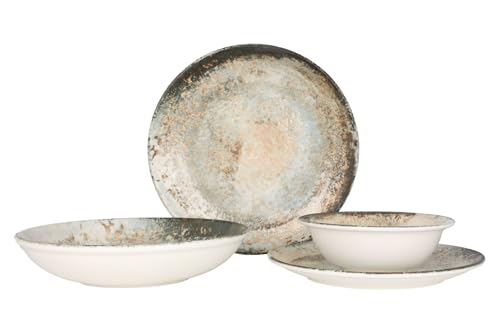 Rinart Geschirrset (Large) - Obvara - 24 teilig - 6 Personen - Porzellan von Rinart