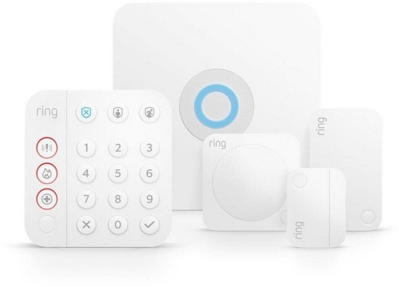 Ring Alarm Security Kit (2. Generation) 5-teiliges Alarmsystem Smart-Home Starter-Set von Ring
