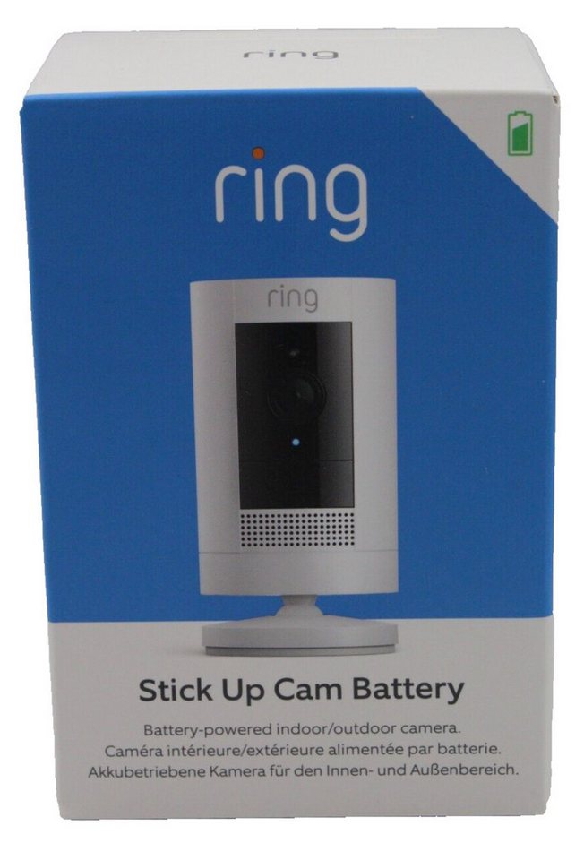 Ring Außenkamera Akku Stick Up Cam Battery WLAN Außenbereich Überwachungskamera (Schnellwechsel-Akkupack, Wetter- und Witterungsbeständig) von Ring