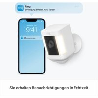 Ring Kamera Spotlight Cam Plus Battery weiß von Ring