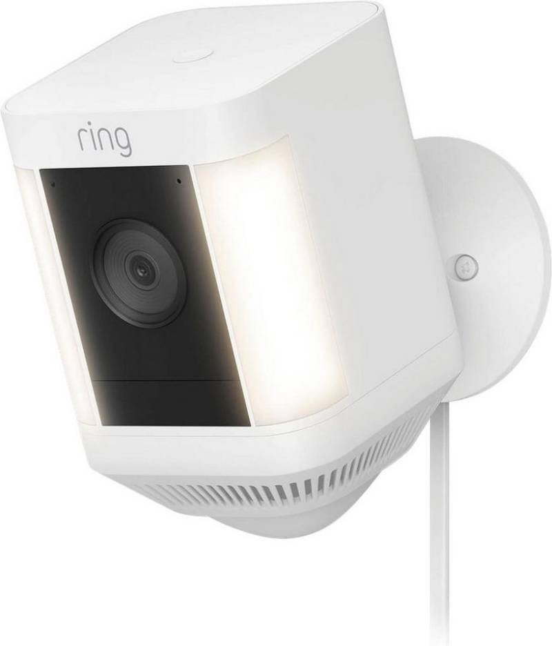 Ring Spotlight Cam Plus, Plug-in - White - EU Überwachungskamera (Außenbereich) von Ring