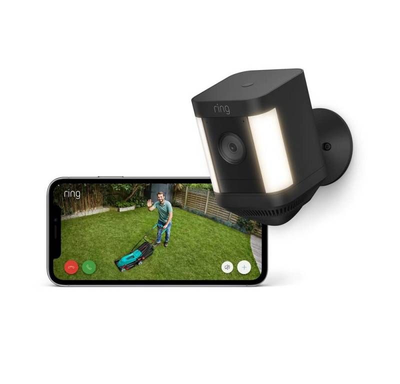 Ring Überwachungskamera Ring Spotlight Cam Plus Battery schwarz von Ring
