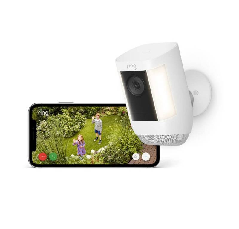 Ring Überwachungskamera Ring Spotlight Cam Pro Battery weiß von Ring