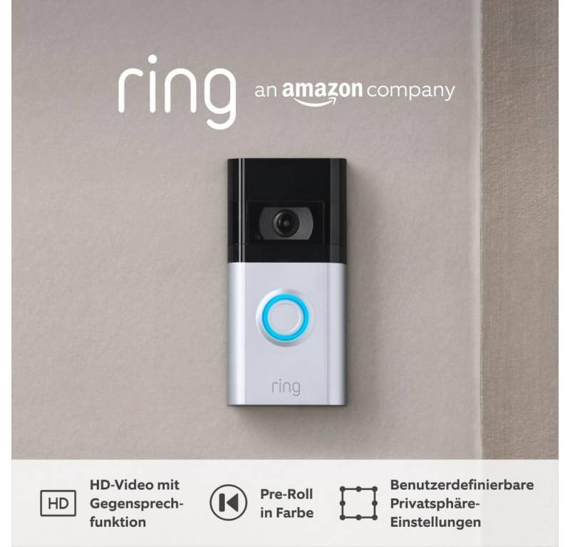 Ring Smart Home Türklingel Videotürklingel 4 Akku (Video Doorbell 4), Türklingel mit Kamera von Ring