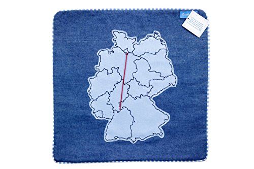 Ringelsuse - Kissenhülle Kissenbezug Kissen Geschenk Dekokissen Sofakissen Bettkissen Kopfkissen Fernbeziehung Wolle Größe ca. 38,5 x 38,5 cm aus Fair Trade Herstellung, blau rot Ringelsuse - Kissenhülle Kissenbezug Kissen Geschenk Dekokissen Sofakissen Bettkissen Kopfkissen Fernbeziehung Wolle Größe ca. 38,5 x 38,5 cm aus Fair Trade Herstellung, blau rot von Ringelsuse