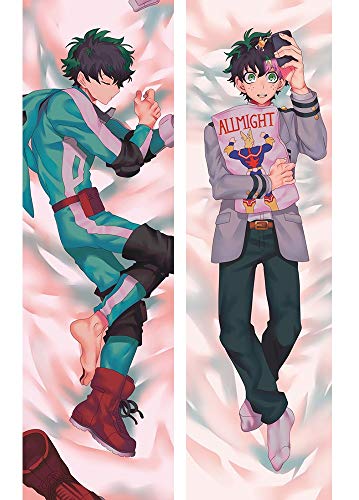 Ringiod My Hero Academia Midoriya Izuku Anime Body Pillow Case 150 x 50cm(59in x 19.6in) Long Hug Pillowcase Hugging Pillowcover Manga Soft Plush Cushion Cover von Ringiod