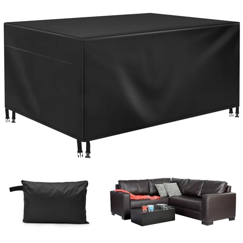 Rinhtma Gartenmöbel Abdeckung, Wasserdicht UV Beständiges Winddicht 420D Oxford Stoff,Anwendbar auf Sofa im Freien Gartentische Stühle und Möbelsets(200 * 160 * 70) von Rinhtma